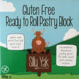 Gluten-free ready to roll pastry from Silly Yak